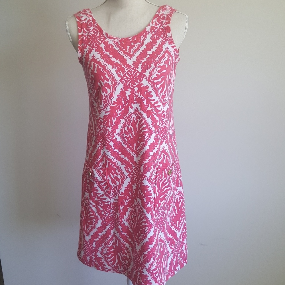 Lilly Pulitzer Ange Dress Island Coral Reef Madnes
